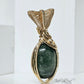 Green Actinolite pendant in 14k gold fill