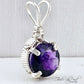 2.64ct Moroccan amethyst pendant in sterling silver