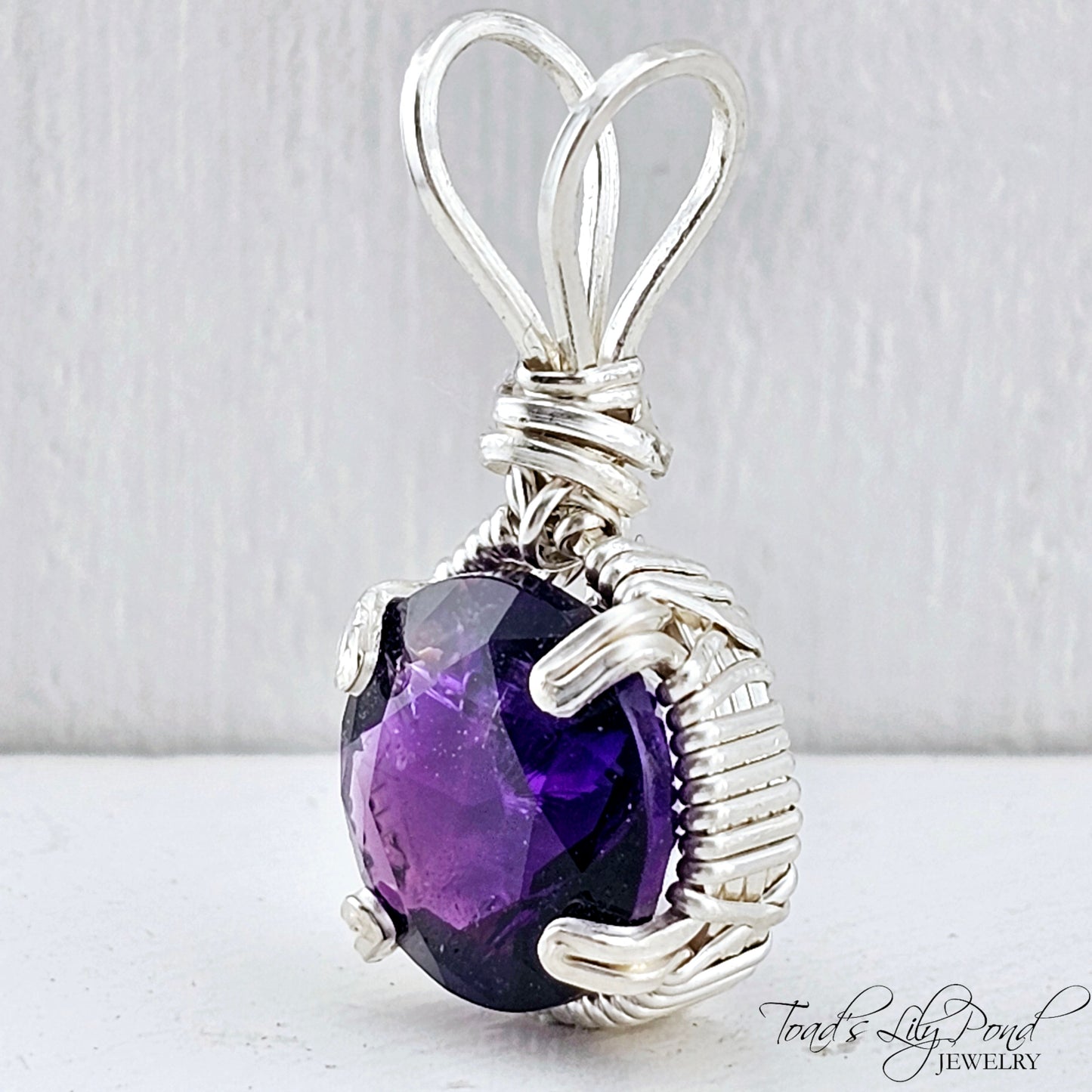 2.64ct Moroccan amethyst pendant in sterling silver