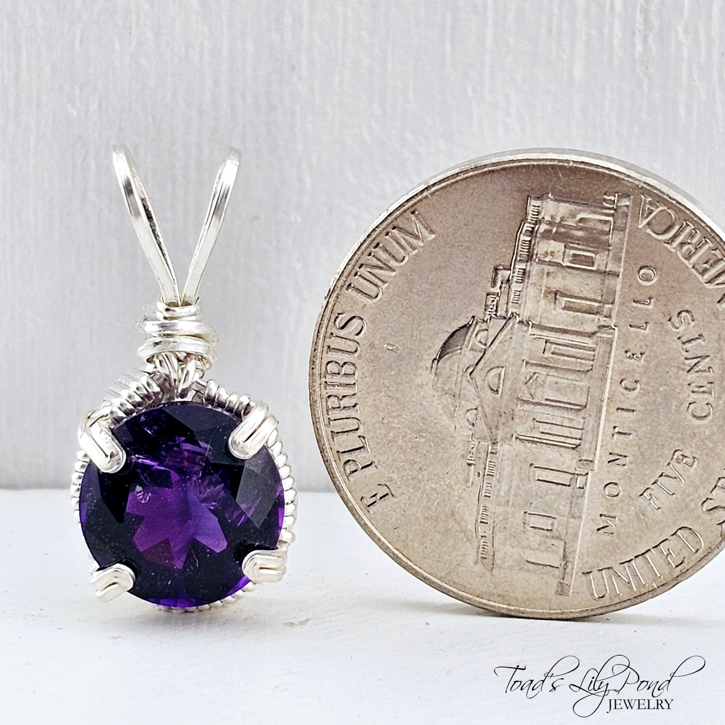 2.64ct Moroccan amethyst pendant in sterling silver