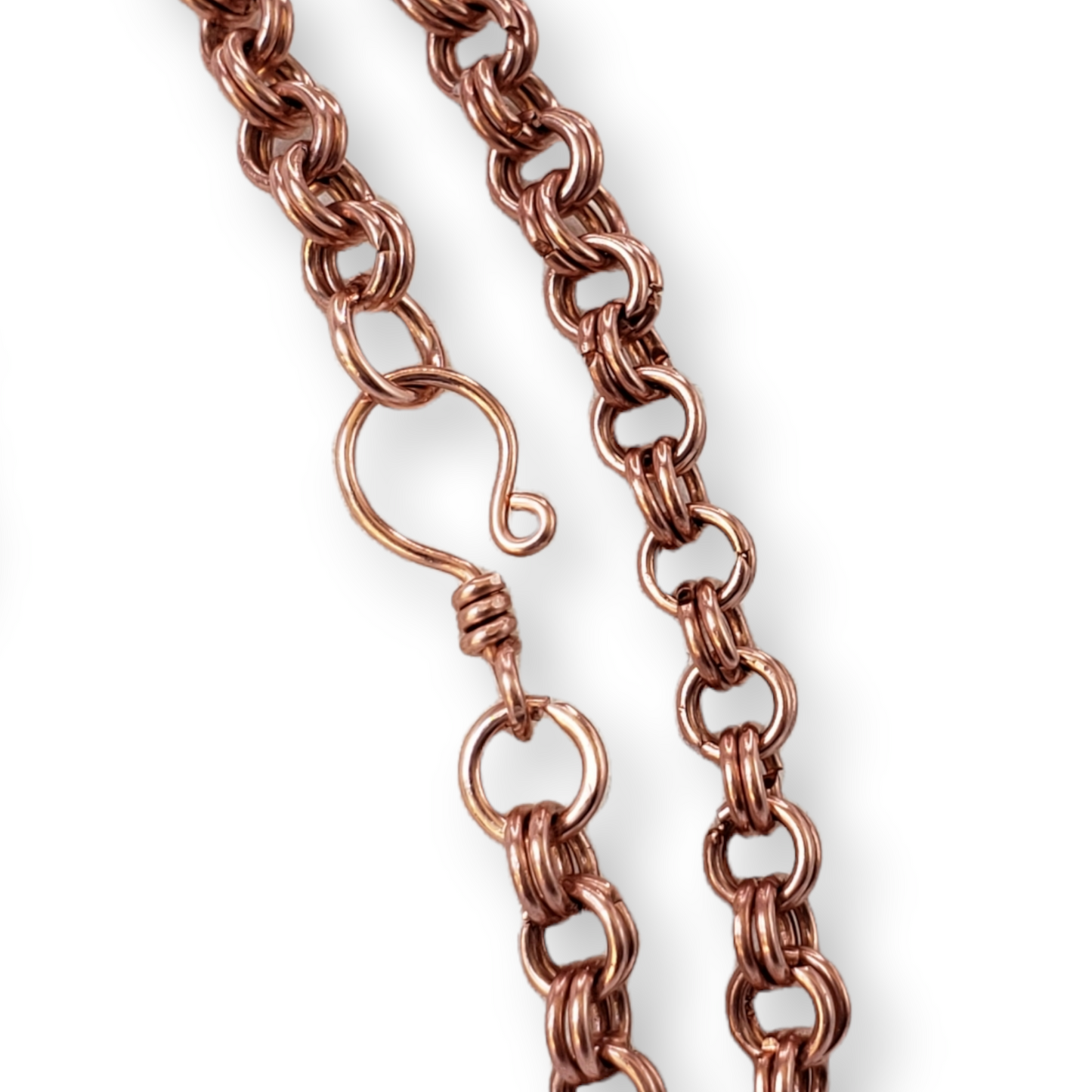 99.9% Solid copper artisan handmade chain