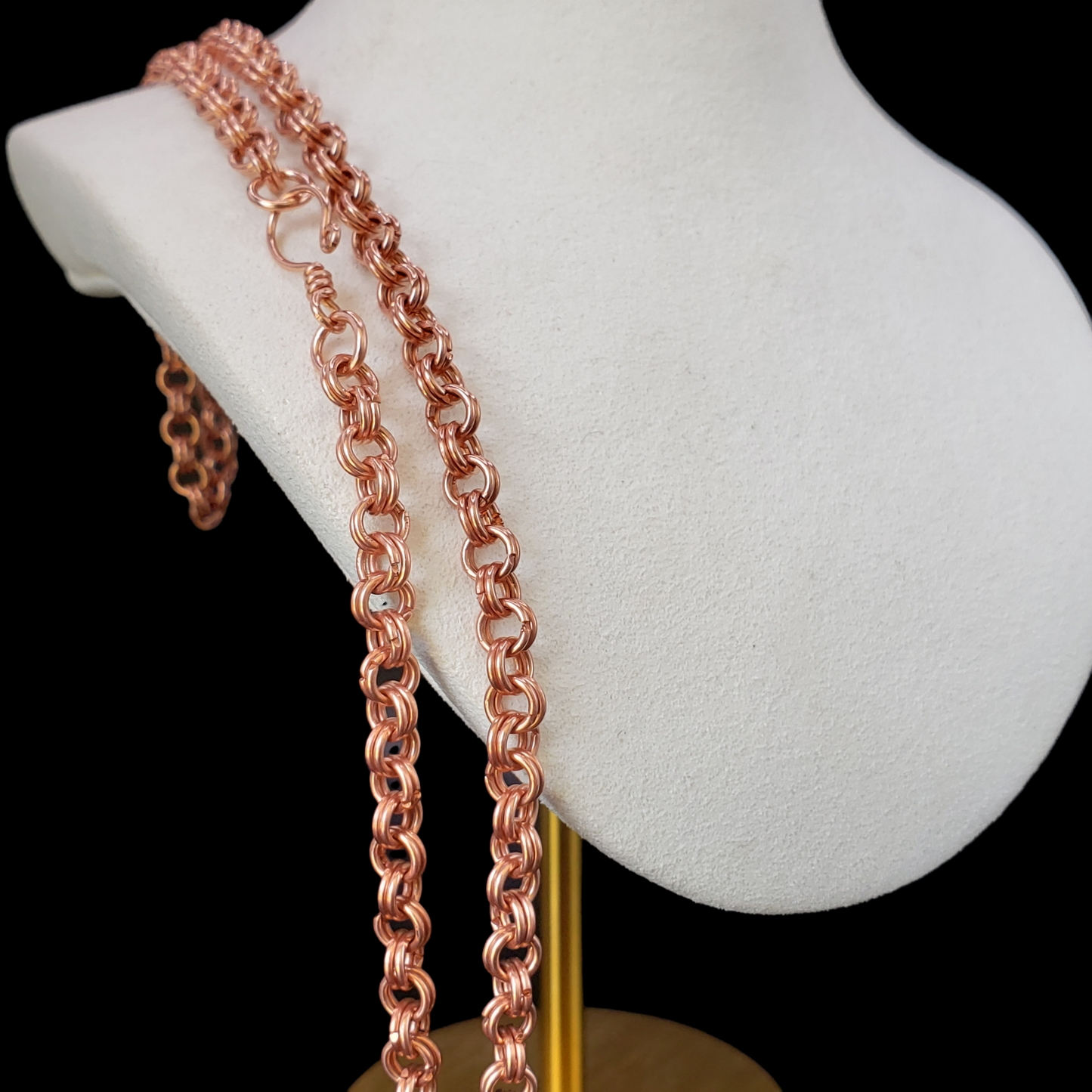 99.9% Solid copper artisan handmade chain